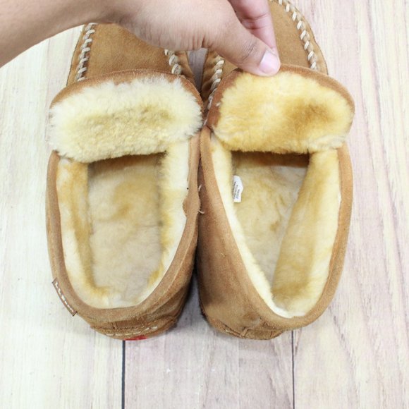LL BEAN Shearling Lined Wicked Good Bootie Slippers Size 9 M - Picture 6 of 11